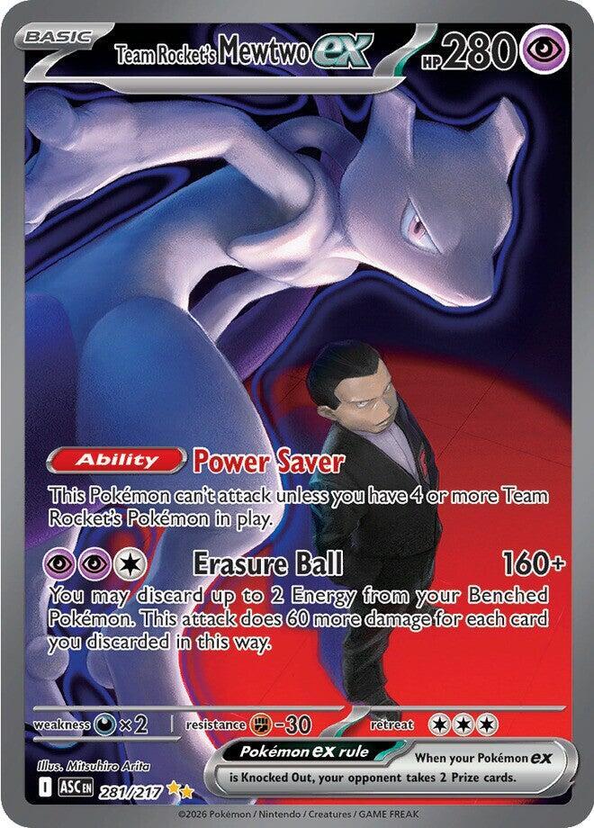 Team Rocket's Mewtwo ex · 281/217 · Ascended Heroes · SAR