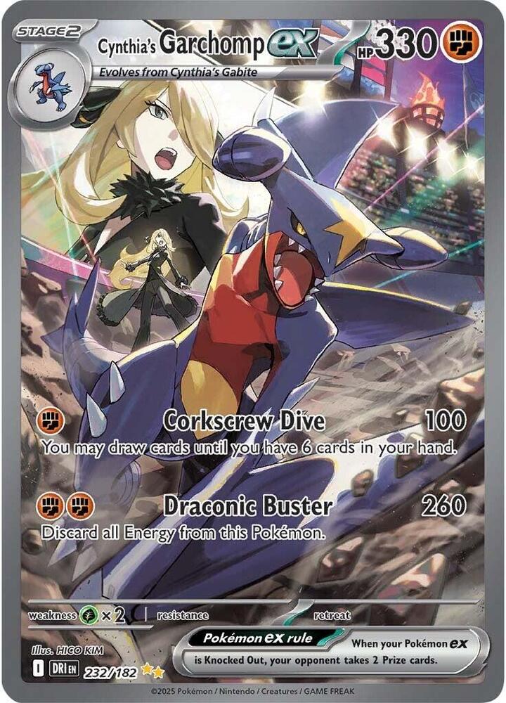 Cynthia's Garchomp ex · 232/182 · Destined Rivals · SAR